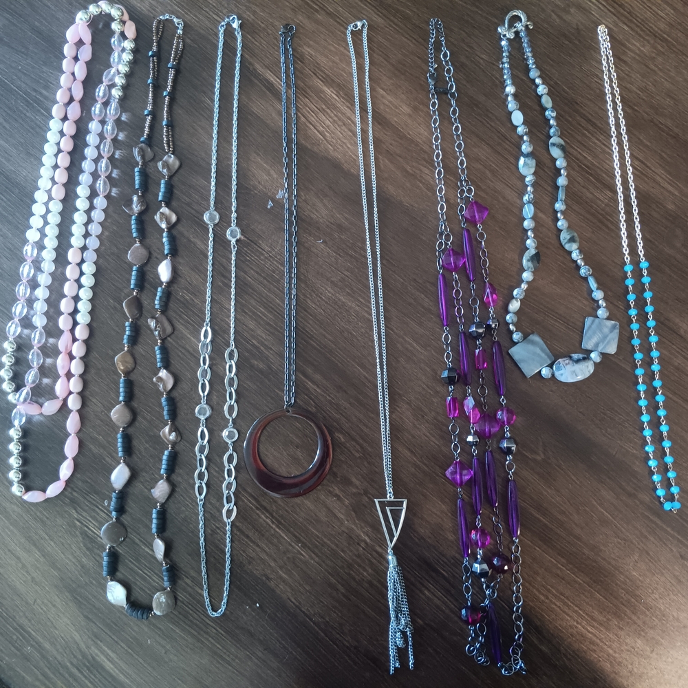 Elegant Multi-Color Necklace Set